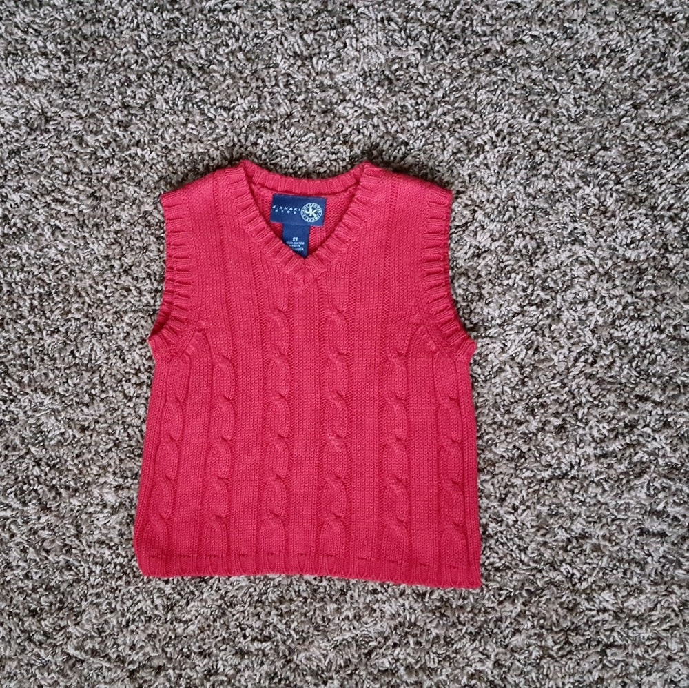 J. Khaki Toddler Boys Sweater Vest